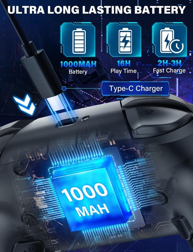 Thumbnail 6 de ZRZLMVP Switch controller 1000mAh wireless