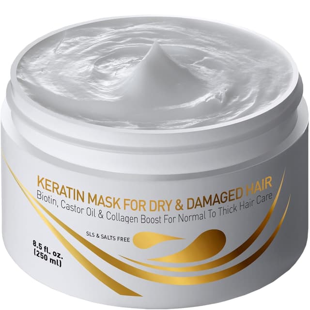 Detalle de Vitamins Keratin Haarmaske für sehr trockenes Haar 1 😮