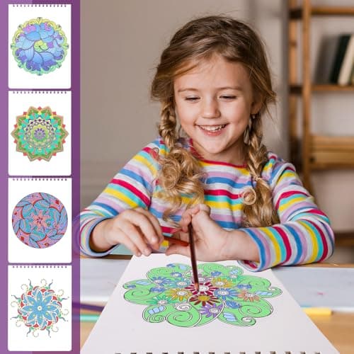 Detalle de Mandala Coloring Book for Adults 9" x 12" ๐