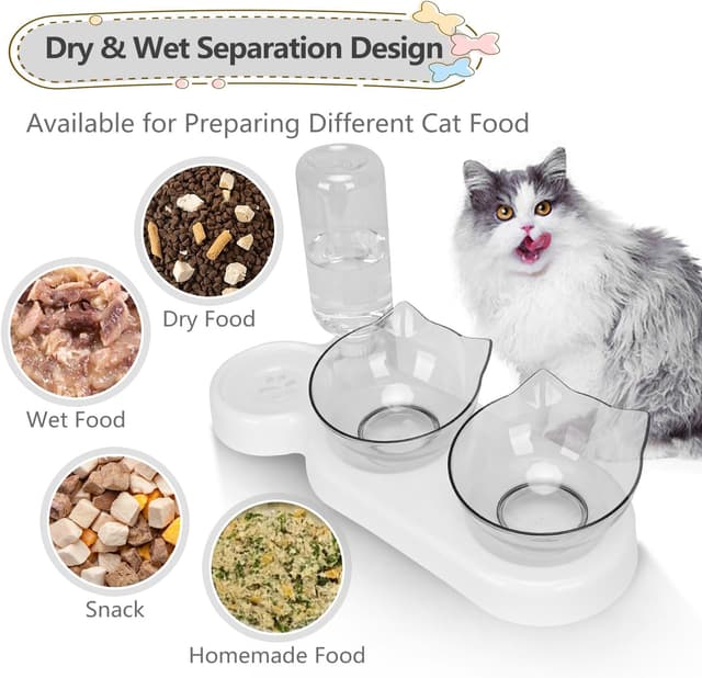 Thumbnail 2 de Tilted 15° Cat Bowl with Stand