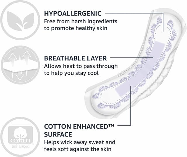 Thumbnail 4 de Amazon Basics Ultra Thin Pads 30 Pack