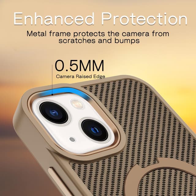 Detalle de XTCASE Coque magnétique pour iPhone 12/12 Pro avec anneau 360° compatible MagSafe
