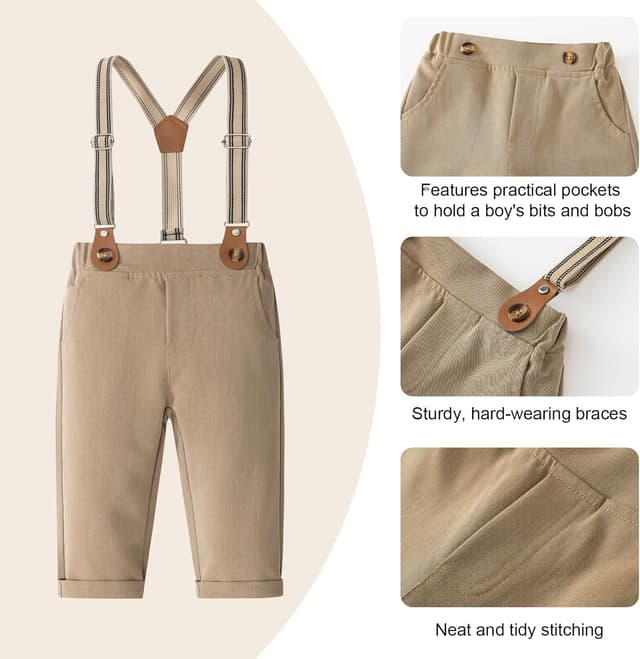 Thumbnail 6 de Fohuanky Baby Boy Formal Outfit for Wedding