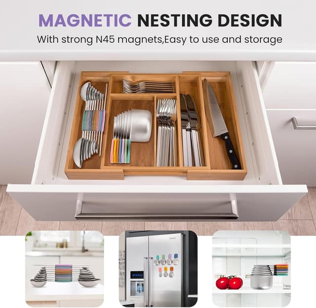 Thumbnail 4 de Magnetic Measuring Cups and Spoons Set 16 🍴