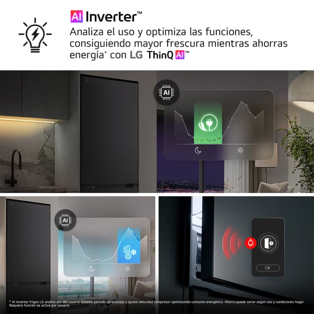 Thumbnail 5 de LG GBBS716CPY Frigorífico Combi 1,86 m