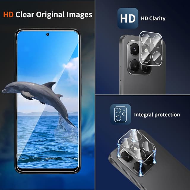 Thumbnail 4 de Liilaa Schutzfolie für Panzerglas Honor 400 Smart 5G – Displayschutz & Kameraschutz (2+2 Stück)