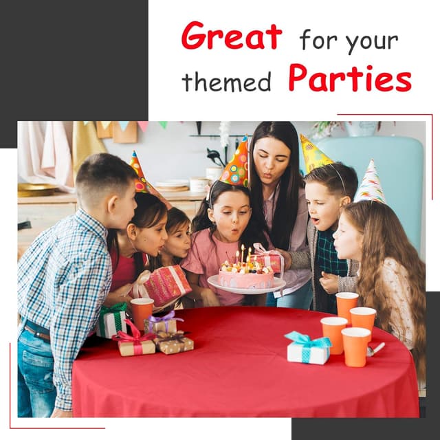 Thumbnail 2 de Red Disposable Rectangular Tablecloth 108×54 in 🧻