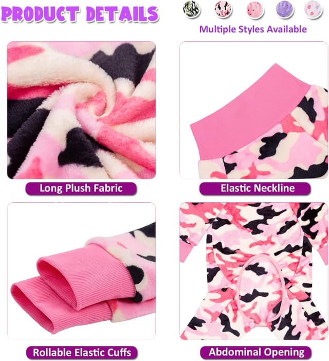 Thumbnail 2 de Dog Recovery Suit Pink Camouflage 36