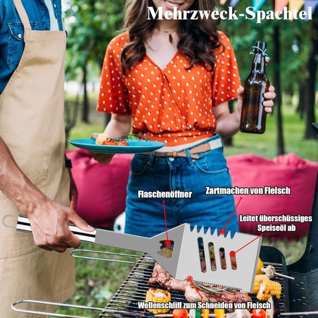 Detalle de Grilliance BBQ Grillbesteck Set 30-teilig