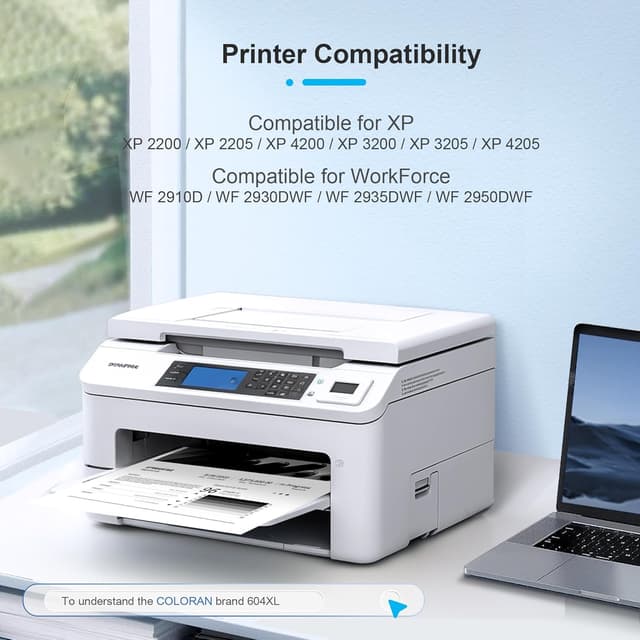 Detalle 2 de Coloran 604 5er-Pack Druckerpatronen 🖨