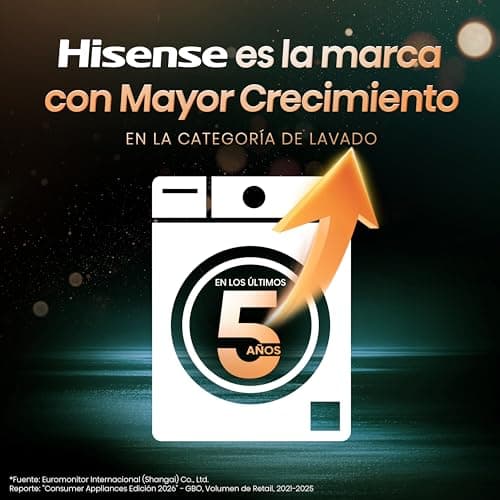 Thumbnail 16 de Hisense WF3S1043BW3: lavadora con vapor, WiFi y función Auto Wash de 10,5 kg