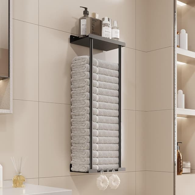 Imagen de Porta Asciugamani Adesivo Altezza Regolabile 38-75 cm en OfertitasTOP