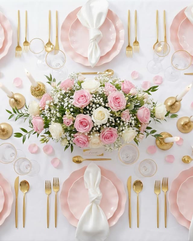 Thumbnail 4 de LIYH Pink Scalloped Party Plates 24 pcs 🍽