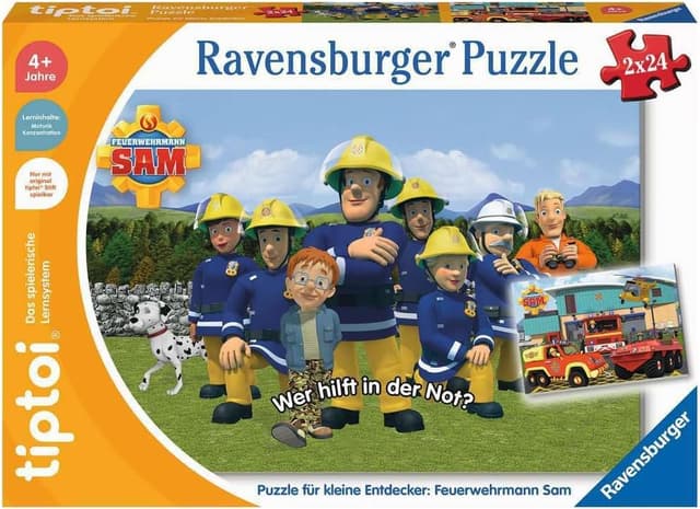 Imagen de Ravensburger tiptoi Puzzle Sam le pompier 4 ans 🧩 en OfertitasTOP