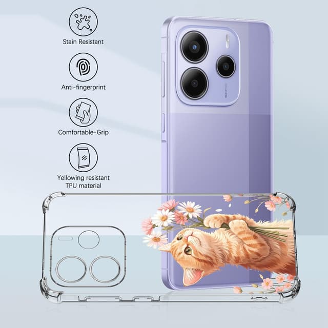 Thumbnail 4 de DiaryTown Redmi Note 14 5G Hülle Transparent