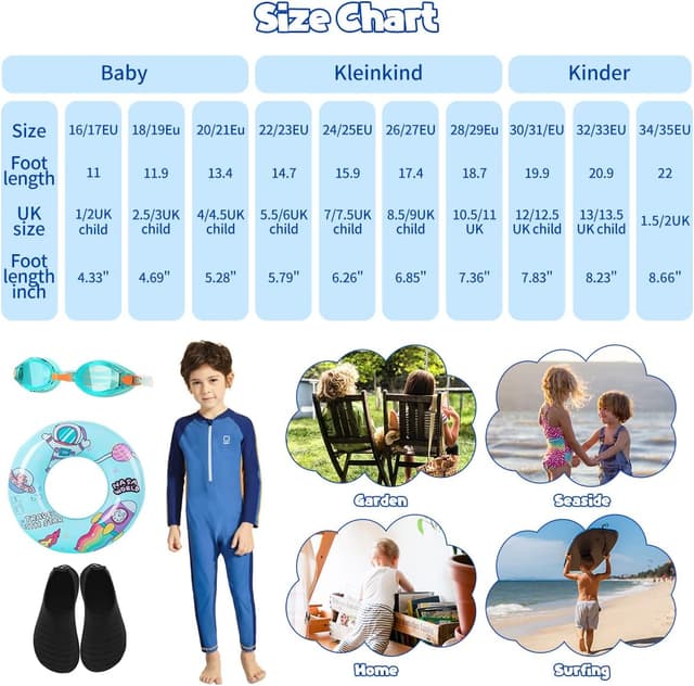 Detalle de WasserLves Kinder Badeschuhe Tw Schwarz – rutschfeste Wasserschuhe für Schwimmbad, Strand & Surfsport