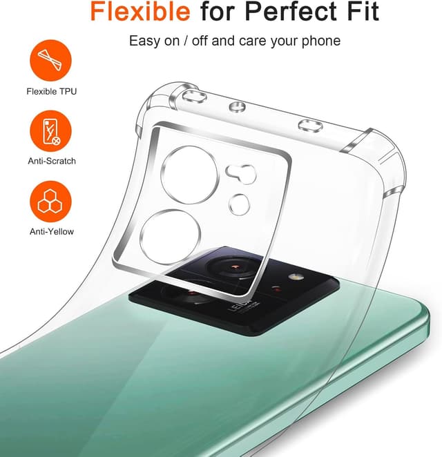 Detalle de Coque ivoler 3 en 1 pour Xiaomi 13T / 13T Pro avec 2 protections écran en verre trempé