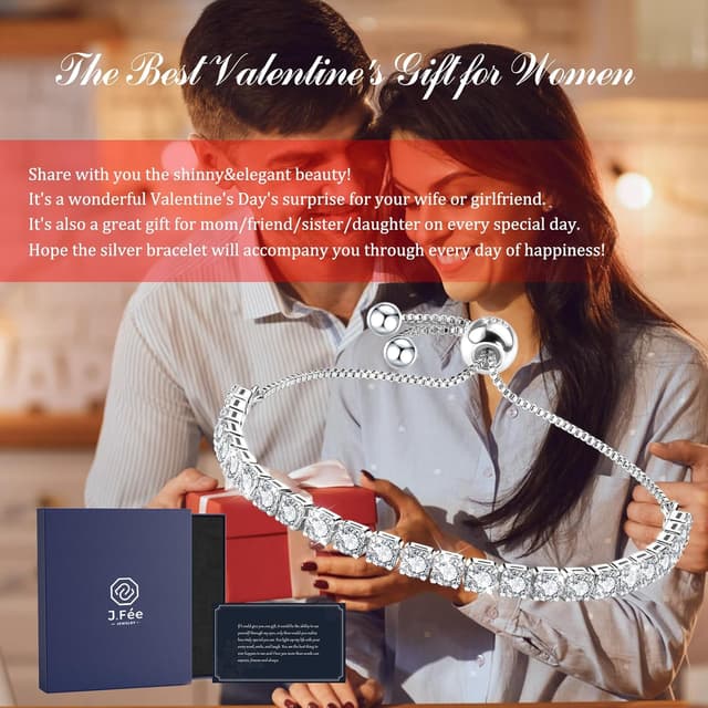 Thumbnail 5 de J.Fée Bracciale tennis Argento 925 57 CZ