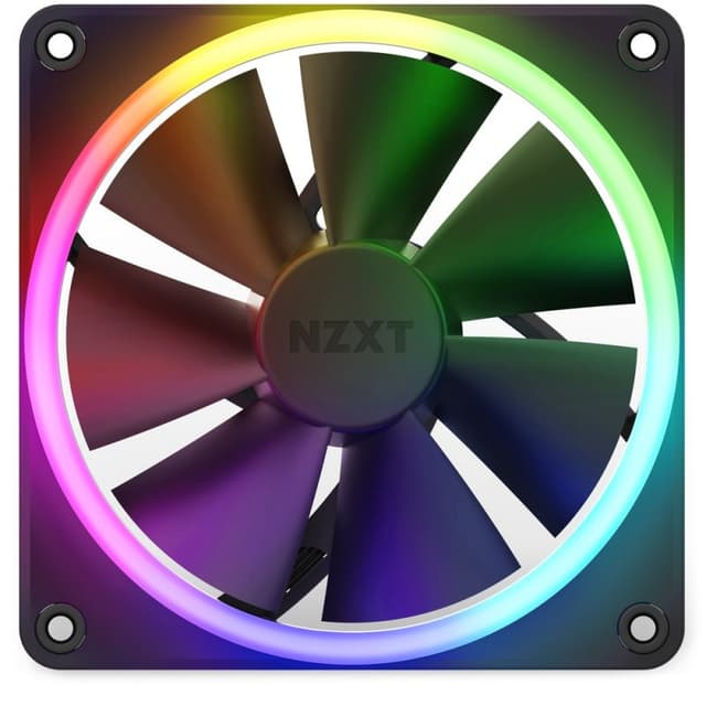 Detalle 2 de NZXT F120 Ventilador suplementario RGB de 120 mm negro (PWM, compatible con NZXT CAM)