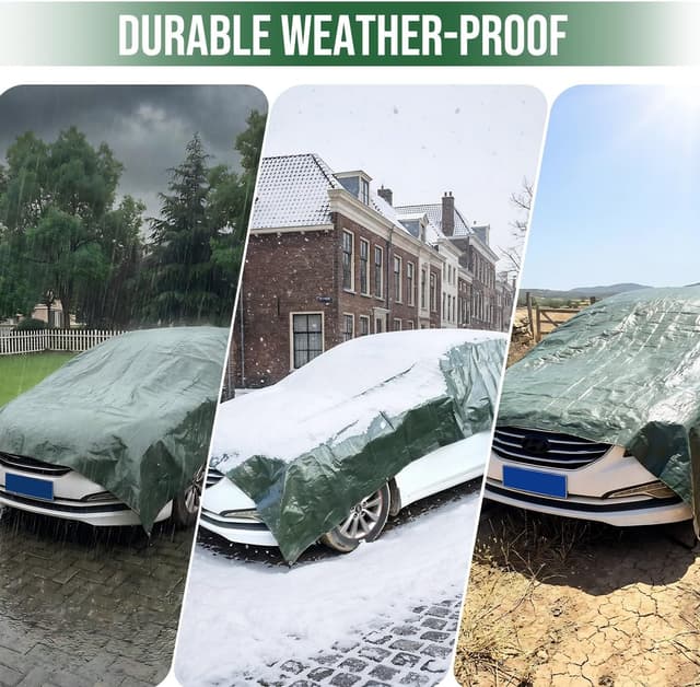 Thumbnail 4 de PVEGOS 130GSM Waterproof Tarpaulin 3m x 3m