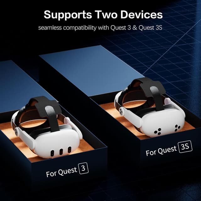 Detalle 2 de Head Strap for Meta Quest 3S / Quest 3 — One-Click Adjustable VR Headset Strap