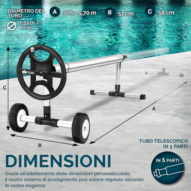 Thumbnail 4 de tillvex Rullo Avvolgitore 3-5,70 m 🏊