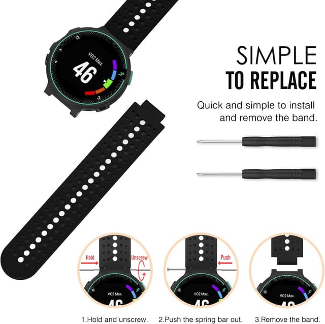 Thumbnail 5 de MoKo silicone strap for Garmin Forerunner 235 20mm