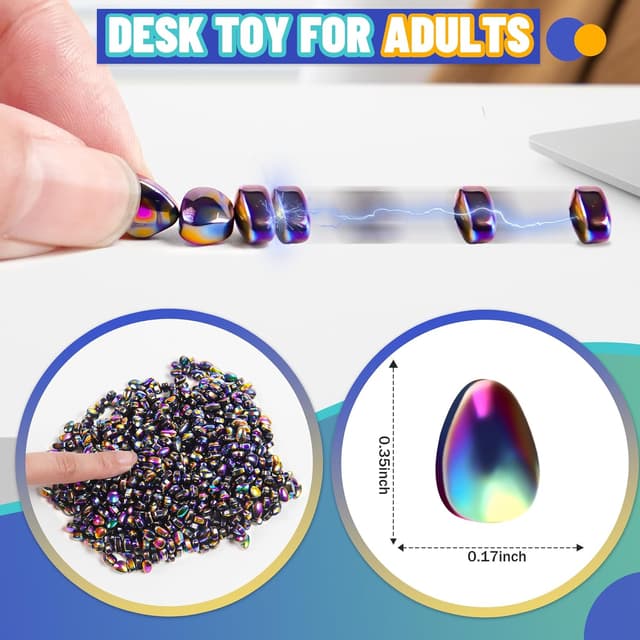 Detalle de Chilvil 500pc Magnetic Fidget Toy 🧲