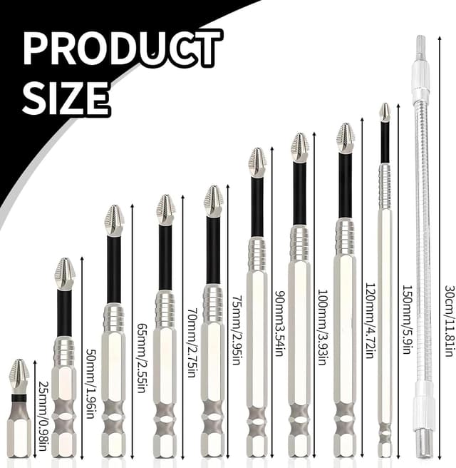 Detalle 2 de 10 Stück Präzisions Schraubendreher Set Hochmagnetisch