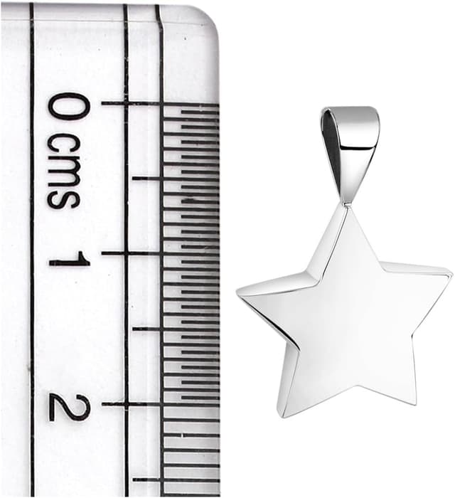 Detalle de Nenalina Stern Anhänger aus 925 Sterling Silber (361309-090) für Damenkette oder Halskette