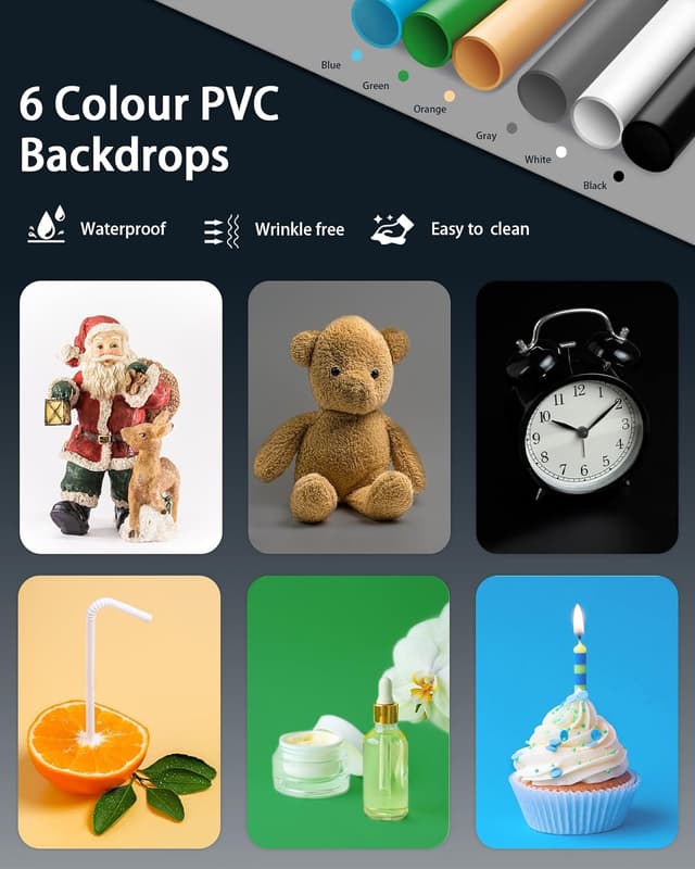 Detalle 2 de DUCLUS Light Box Photography 25cm mini photo studio kit with 104 dimmable LED lights