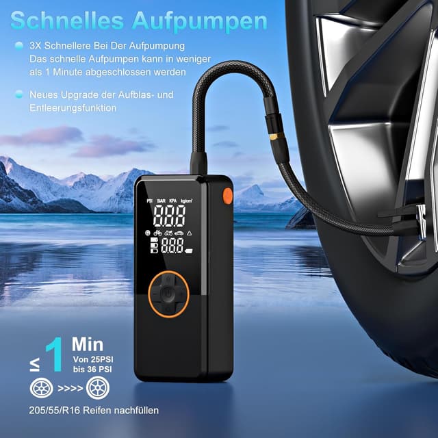 Detalle 2 de Antifnuo Elektrische Luftpumpe 10000mAh ⛽📦📱📯