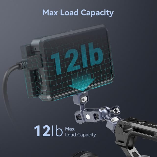 Detalle 2 de SMALLRIG Magic Arm 3874 Dual Ball Heads avec vis de positionnement ARRI 1/4”-20 et 3/8”-16 (charge max. 6 kg, 90 g)