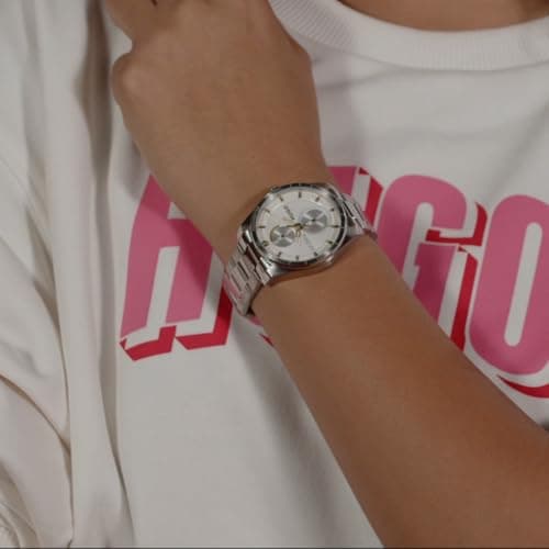 Detalle 2 de HUGO 1540168 reloj analógico multifunción, acero inoxidable