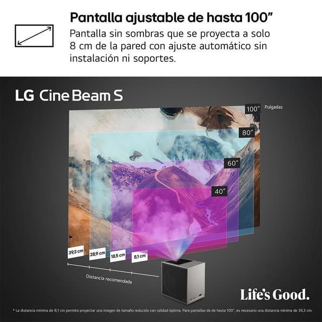 Thumbnail 2 de LG CineBeam PU615U proyector 4K, 500 lumen