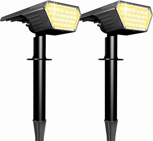 Detalle de Satucol 2 Solar Spot Lights 28 LED