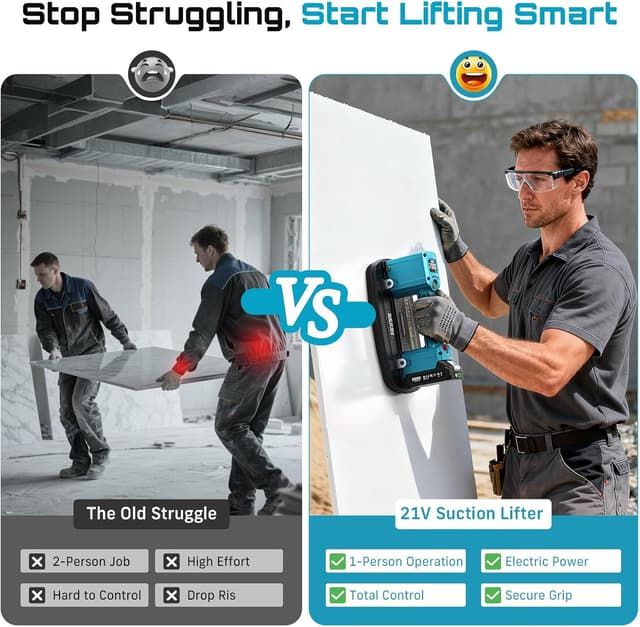 Thumbnail 2 de SEESII Saugheber Akku, 200 kg Tragfähigkeit