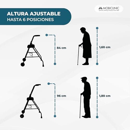 Thumbnail 2 de Mobiclinic® Emérita - Andador Plegable y Ajustable para Ancianos 🚶