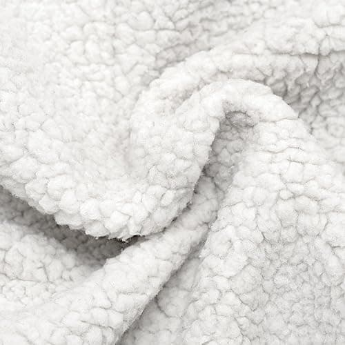 Thumbnail 6 de Yaheetech silla de comedor tapizada estilo relax en bouclé blanco (capacidad hasta 136 kg)