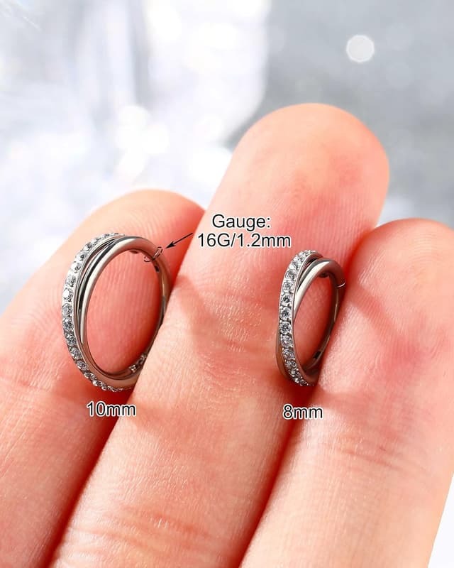 Detalle 2 de Melighting anello elicoidale doppia fila 16G/18G/20G