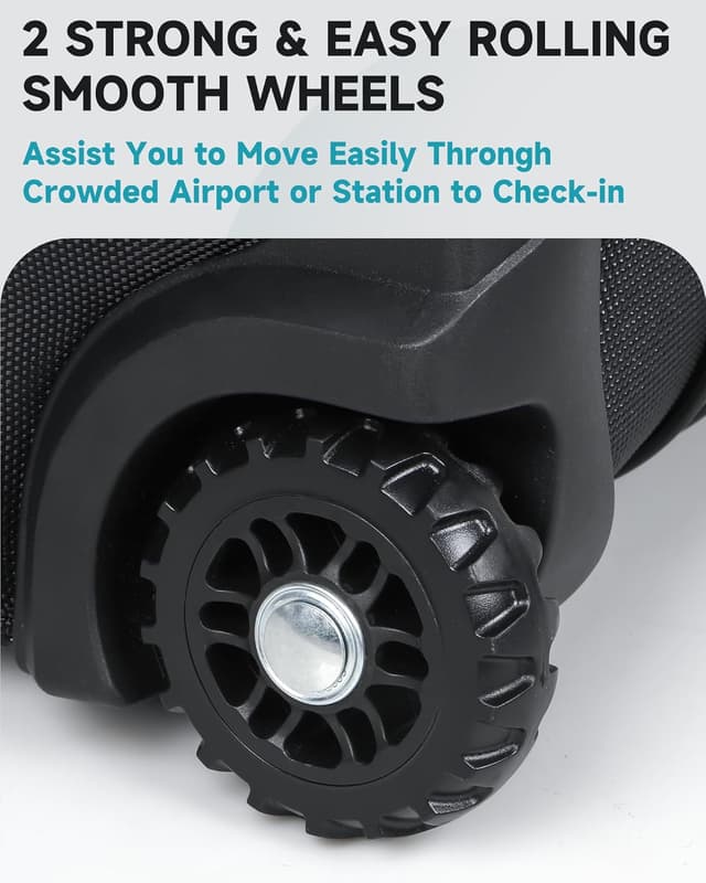 Detalle de Findway Golf Travel Bag with Wheels – waterproof flight and travel bag with hard case top