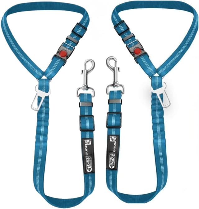 Detalle de Comfortable dog seat belt harness for car (2-in-1 leash & restraint) with headrest attachment