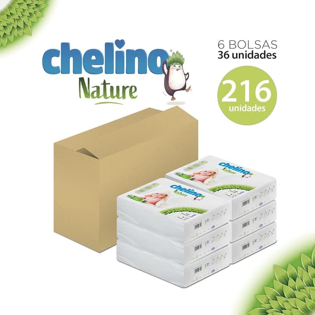 Thumbnail 4 de Chelino Pañal Nature Talla 3 216 unidades 👶