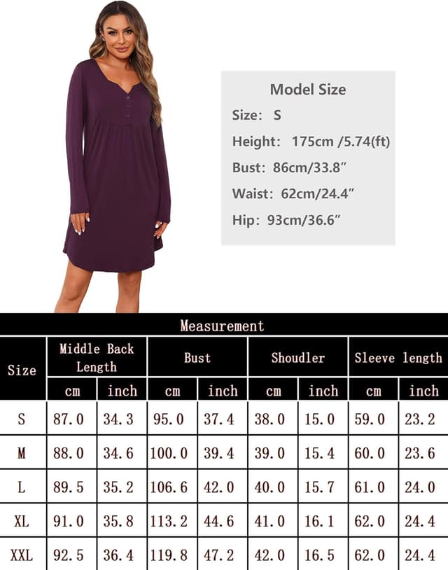 Thumbnail 5 de Jahetuul Camicia da Notte Parto Cotone