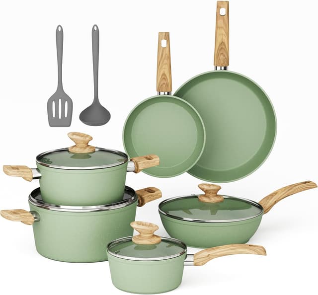 Detalle de MAISON ARTS 12-Piece Nonstick Cookware Set