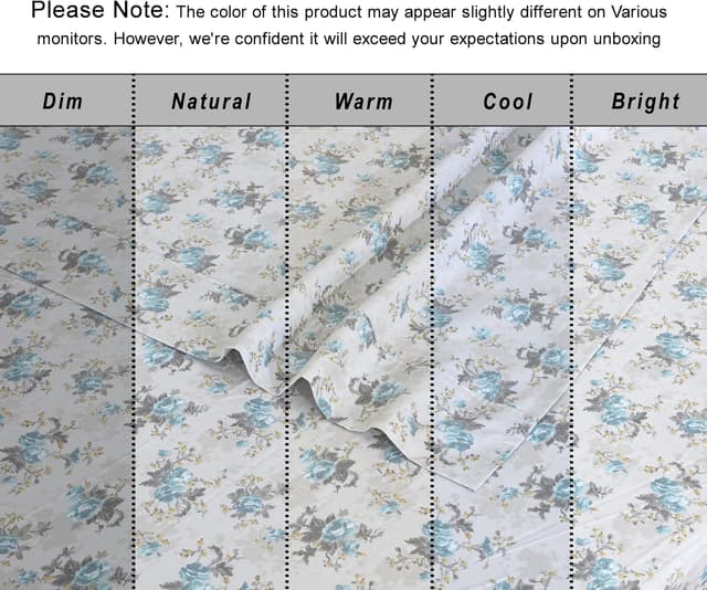 Detalle 1 de RUVANTI 100% Organic Cotton Percale Sheets (Twin XL) – GOTS Certified 3-Piece Set, Deep Pocket 15”