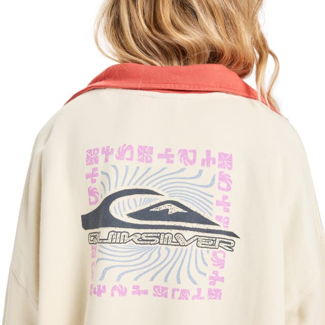 Detalle 2 de Quiksilver Sungai Block Jersey cremallera mujer