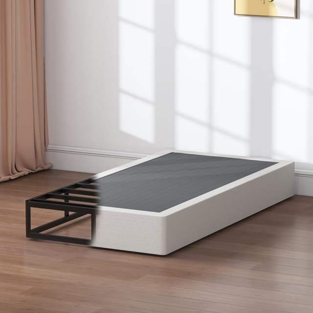 Detalle 2 de SHLAND Twin Box Spring (9-Inch High Profile) Metal Frame Mattress Foundation with Fabric Cover