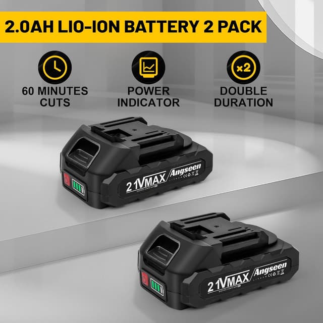 Thumbnail 4 de Brushless Mini Chainsaw Cordless 6-inch 2.0Ah batteries 🪚