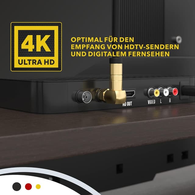 Thumbnail 6 de SAT Kabel 5m Koaxialkabel DVB-S2 Schwarz